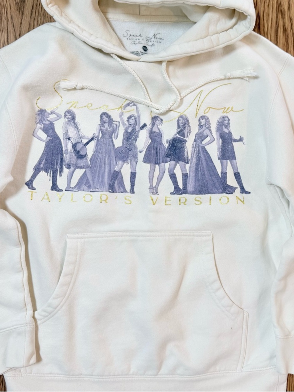 Taylor's Version 'Speak Now' Cream Graphic Hoodie